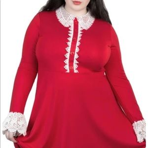 KILLSTAR BLESSED BE SHIFT DRESS BLOOD